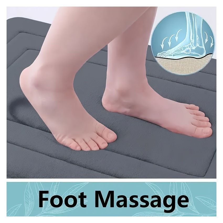 Luxurious Coral Fleece Bathroom Mat – Non-Slip, Absorbent Bath Rug with PVC Backing, Soft & Quick-Dry Washable Carpet for Bathroom Safety & Comfort, Multiple Color Options