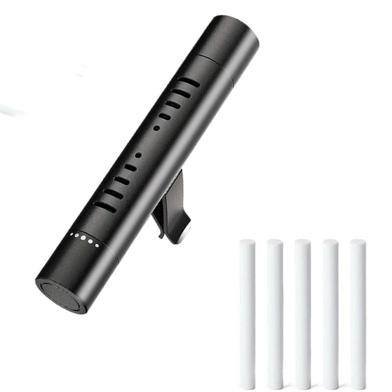 Car Air Vent Diffuser with 5 Refill Cores – Long-Lasting Car Air Freshener Vent Clip, Car Interior Decoration Accessories, Odor Eliminator for Car, Office, Kitchen & Pet Areas