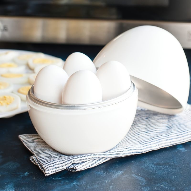 Microwave egg cooker 4 egg capacity with lid kitchen gadget