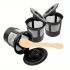 4-Pack Reusable Coffee Filter Pods for Keurig 1.0 & 2.0 – BPA-Free, Universal Fit, Purple
