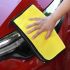 Yellow Gray 30x30cm 1 PCS High-Density Car Wash Towel – Double-Sided Thickened Coral Fleece, Ultra Absorbent Glass Cleaning Cloth, Multi-Purpose Microfiber Towel for Car Detailing & Home Use