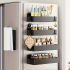 2-Pack Large Magnetic Plastic Storage Baskets – Space-Saving Kitchen Organizer for Fridge, Microwave, Washing Machine (No-Drill)