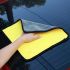 Yellow Gray 30x30cm 1 PCS High-Density Car Wash Towel – Double-Sided Thickened Coral Fleece, Ultra Absorbent Glass Cleaning Cloth, Multi-Purpose Microfiber Towel for Car Detailing & Home Use