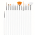 15pcs Fine Detail Paint Brush Set – Miniature Paint Brushes for Model Painting, Acrylic, Watercolor, Oil, Nail Art, Airplane Kits & Detailing