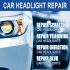 100ml Headlight Restoration Kit with Sponge – Car Headlight Oxidation Remover & Polishing Solution, Universal Lens Repair for Clear, Bright Headlamps – Quick Non-Grinding DIY Kit