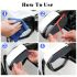 Rearview Mirror Rain Cover – 2PCS PVC Carbon Fiber Car Side Mirror Visors, Universal Fit Waterproof Guard, Sunshade & Snow Protection Accessories