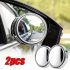 2pcs Car Rearview Mirror Blind Spot Mirrors – 360° Rotatable HD Wide Angle Auxiliary Mirrors for Safe Driving, Adjustable Small Round Convex Mirrors for Cars, SUVs & Trucks