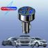 6-in-1 Fast Car Charger USB-C PD & QC3.0, 4 USB Ports, Dual PD Adapter with Voltage Display, Universal Car Phone Charger for iPhone, Samsung, Huawei, Xiaomi – Portable Matte Finish