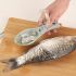 Fish Scale Scraper with Storage Box – Easy-Clean Household Fish Scale Remover, Anti-Splash Design, Safe Plastic Fish Scaler Tool with Cover, Quick Kitchen Gadget for Fish Cleaning & Cooking