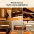 50cm Wireless LED Under Cabinet Light with Motion Sensor, Ultra-Thin Magnetic Strip, USB Rechargeable Indoor Lighting for Kitchen, Hallway, Wardrobe & Stairs