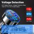6-in-1 Fast Car Charger USB-C PD & QC3.0, 4 USB Ports, Dual PD Adapter with Voltage Display, Universal Car Phone Charger for iPhone, Samsung, Huawei, Xiaomi – Portable Matte Finish
