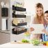 2-Pack Large Magnetic Plastic Storage Baskets – Space-Saving Kitchen Organizer for Fridge, Microwave, Washing Machine (No-Drill)