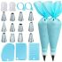 Velostar 21-Piece Stainless Steel Cake Decorating Tools Set with Piping Bags, Tips & Accessories